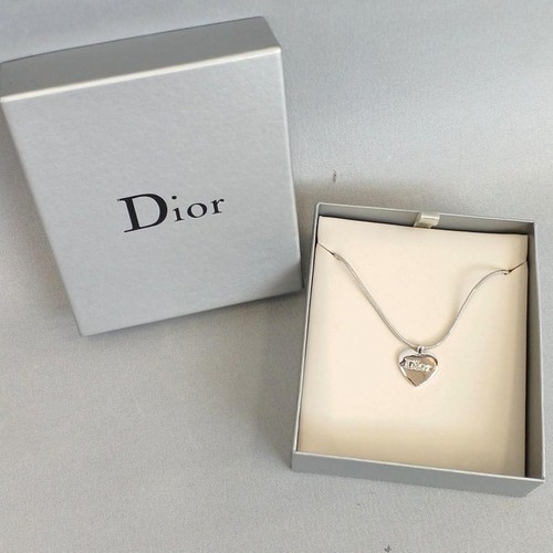 Christian Dior ciondolo cuore argento gioielli