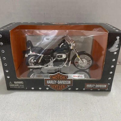 Harley Davidson FXWG Wide Glide Custom 1:18 motocicleta 1980 Maisto Foto 1 de 4
