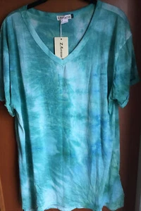 Z Avenue USA Tie Dye S/S Top in Size 2XX - Picture 1 of 3