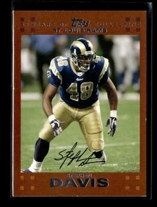 2007 Topps Copper #105 Stephen Davis /2007 St. Louis Rams - Picture 1 of 2
