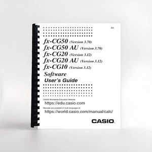 Casio Calculadora PRIZM FX-CG50 FX-CG20 FX-CG10 Guía del usuario Manual - Imagen 1 de 1