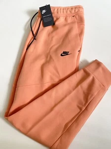 Nike Slim Fit Tech Fleece Jogger Sweatpants Men's Size L Orange Black CZ9918-835 - Picture 1 of 6