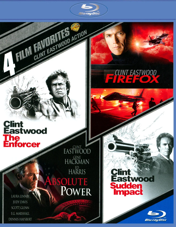 Clint Eastwood Favorites x 4 - Absolute Power / Firefox - Blu-ray - New & Sealed - Image 1 of 1
