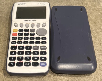 Casio FX-9750GII Graphing Calculator White With Cover - Tested - Image 1 of 3