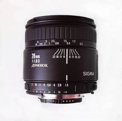 EXCELENTE: Sigma Alta Velocidad 28 mm f/1,8 II D Asférico para Nikon F  #2003961 - Imagen 1 de 4