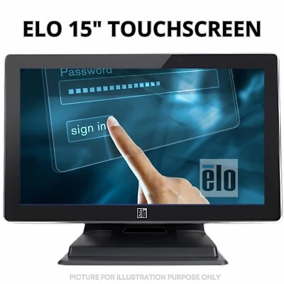 ELO ET1519L 15" INCH Touch Screen POS Monitor Dual Window-apps 90 days Warranty - Image 1 of 4