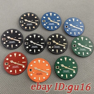 Reloj de 29 mm esfera y manecillas ajustadas movimiento NH35 9 en punto corona reloj para zurdos - Imagen 1 de 68