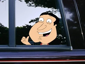 Glenn Quagmire Thumbs Up Peeking Car Decals Family Guy Meme Vinyl Stickers - Bild 1 von 5