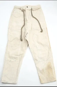 Dr. Collectors P64 Carpenter Wales Corduroy Pant Experimental White USA Made New - Picture 1 of 24