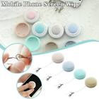 1X Candy Color Macaron Shape Cleaning Cloth Mobile Phone Screen Lens Wipe 2024AU