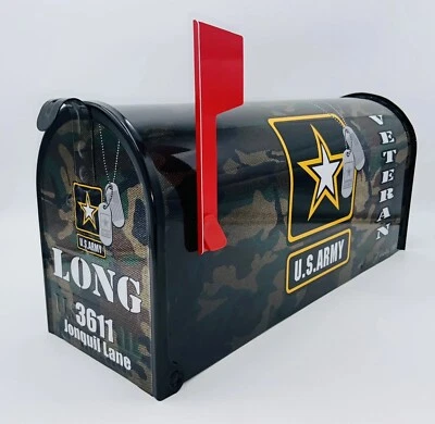 Labor Day Army Veteran Mailbox, Gift for grandparents, Gift for dad - Image 1 of 4