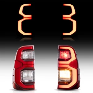 For 2015-22 Toyota Hilux Dynamic LED Sequential Signal Lamps Tail Light Assembly - Picture 1 of 8