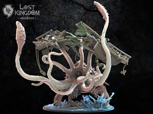 Akkorokamui, Sea Swallower: Lost Kingdom Miniatures Night Elves Resin 3D Print - Picture 1 of 3