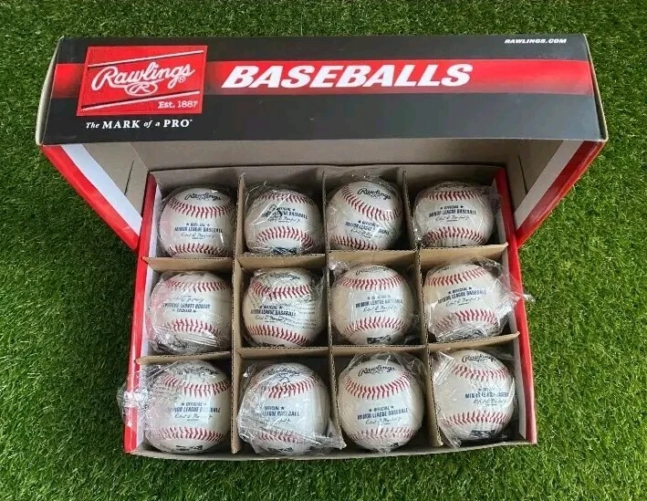 Nuevo - Pelotas de béisbol oficiales de ligas menores Rawlings MiLB - Caja de 12 (1 Docena) Foto 1 de 1