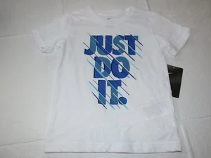 Nike active The Nike TEE t shirt girls 8MB878-001 White 5 S 4-5 years youth*^ - Picture 1 of 3