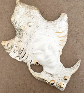 Vintage Mid Century California Originals USA Thai Woman Head Ceramic Wall Plaque - Picture 1 of 9