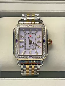 MICHELE SWISS DECO DIAMOND 2 TONE WATCH, LE ONLY 25 MADE, MWW06T000263 - Picture 1 of 15