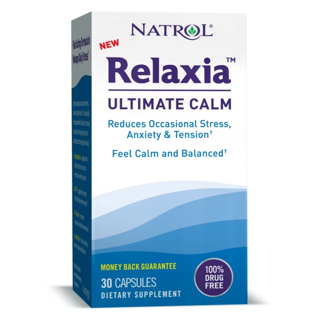 Natrol Relaxia Ultimate Calm Stress Relief Dietary Supplement - 30 Capsules