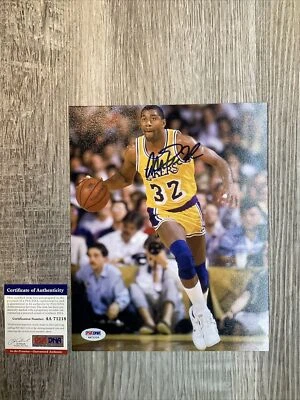 Magic Johnson Autograph 8x10 Photograph PSA/DNA Authenticated - Image 1 of 3
