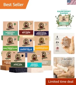 Herren Stabseife Geschenkset 10 Riegel - Herren Natur Seife - Rainforest Rapids,... - Bild 1 von 6