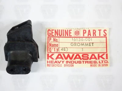 Ojal de tubo de desbordamiento Kawasaki NOS NUEVO 16136-001 G3 G4 G5 G3SS G3TR G4TR KV100 Foto 1 de 3