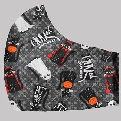  Face Mask cat kitten mummy ghost sugar skeleton Halloween skull Filter MedAdult - Image 1 of 4