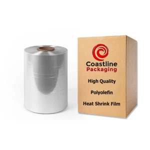 16” 2625 FEET 100 GAUGE CENTERFOLD POLYOLEFIN HEAT SHRINK WRAP FILM PER ROLL NEW - Picture 1 of 5