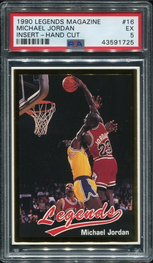 PSA 5 EX 1990 ЛЕГЕНДЫ ЖУРНАЛ MICHAEL JORDAN #16 БЫКИ 91725 B142 - Изображение 1 из 1