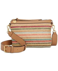 Style & Co East West Small Straw Crossbody, Multi - Picture 1 of 1