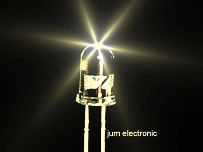 MARKENLOS 10pcs Light Emitting Diodes / LED / 5mm WARM WHITE 20000mcd / High Manufacturing Standard