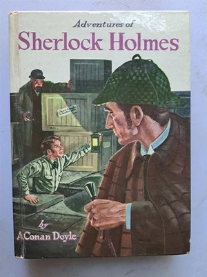 Adventures of Sherlock Holmes by A. Conan Doyle - 1955 Whitman HC - Image 1 of 4