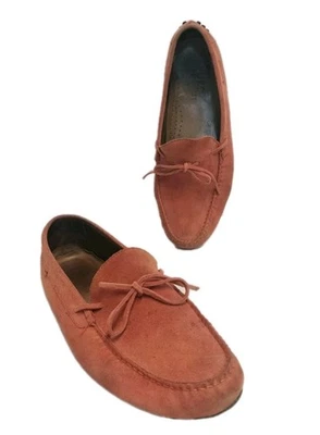 Polo Ralph Lauren Hombre Sin Cordones Naranja Gamuza Borlas Zapatos 11.5 Hecho en España Foto 1 de 4