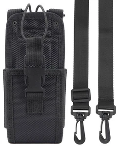 Noir Robuste Nylon Étui Solide Ceinture Boucle pour Motorola Radio XL Walkie - Photo 1 sur 9