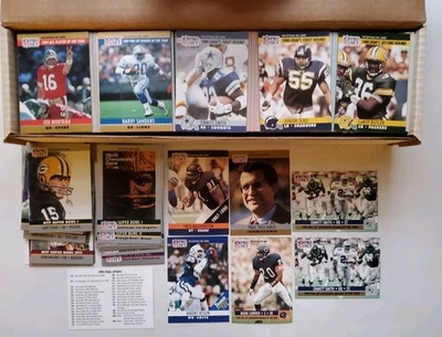 1990 Pro Set NFL Complete Series 1 & 2 & Update (1-800) & Rare Tagliabue CC2 NM - Image 1 of 4