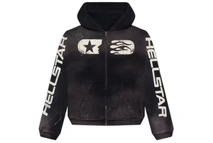 Hellstar Studios Hoodie schwarz mit Reißverschluss Größe S - Bild 1 von 2