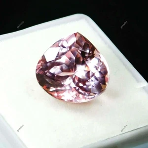 Piedra preciosa suelta Padparadscha natural de 8 quilates corte pera CERTIFICADA - Imagen 1 de 10