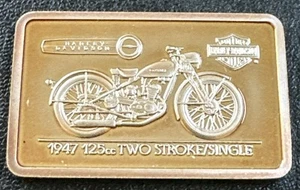 Harley Davidson 90 aniversario 1,4 oz plata 999 1947 S125 2 ciclos individuales[1582] - Imagen 1 de 7
