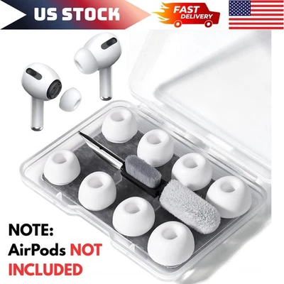 4 Pairs Replacement Ear Tips for Airpods Pro 2Nd/1St Generation w/ Portable Case - Image 1 of 4
