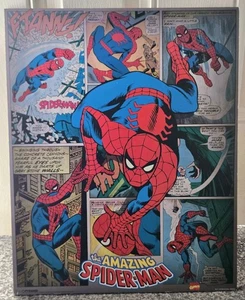 2011 Marvel Comics (the amazing Spider-man) 40x50cm MDF Wooden Wall Art Print - Picture 1 of 5