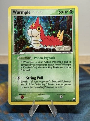 Wurmple 70/92 Ex Legend Maker Reverse Holo Stamped Pokémon Card LP NM - Image 1 of 4