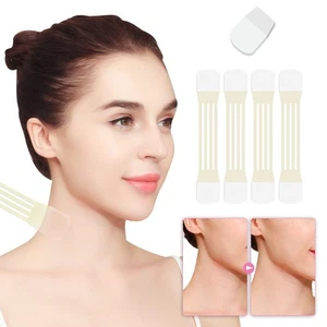 Vendaje invisible para levantador de cuello 4 piezas con 20 parches de elevación cinta antiarrugas - Imagen 1 de 10