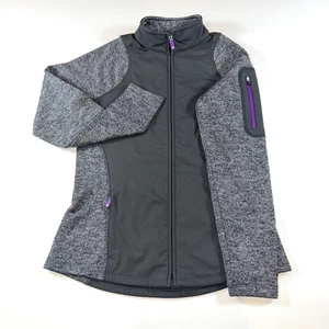 Women's FootJoy Golf Performance Warm Up Jacket Size Small Gray & Purple - EUC - Picture 1 of 10