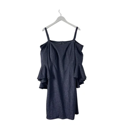 Vestido R&M Richards Brillo Fuera del Hombro Talla Grande 16 Nuevo con Etiquetas Foto 1 de 3