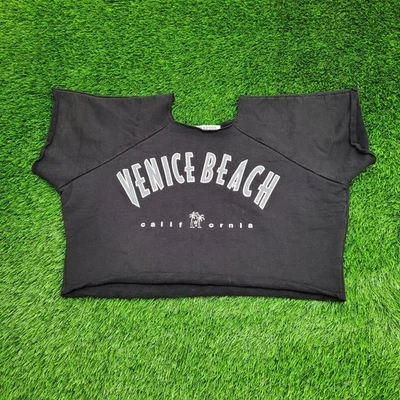 Vintage 90s Venice Beach Sweatshirt Womens 2XL 25x16 Black - Image 1 of 4