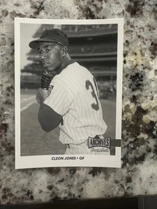 2017 TOPPS ARCHIVES SNAPSHOTS BLACK WHITE CARD NEW YORK METS CLEON JONES #AS-CJ - Picture 1 of 1