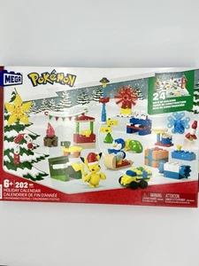 MEGA Construx Pokémon Building Toys Set Holiday Advent Calendar 202 Piece NEW - Picture 1 of 2