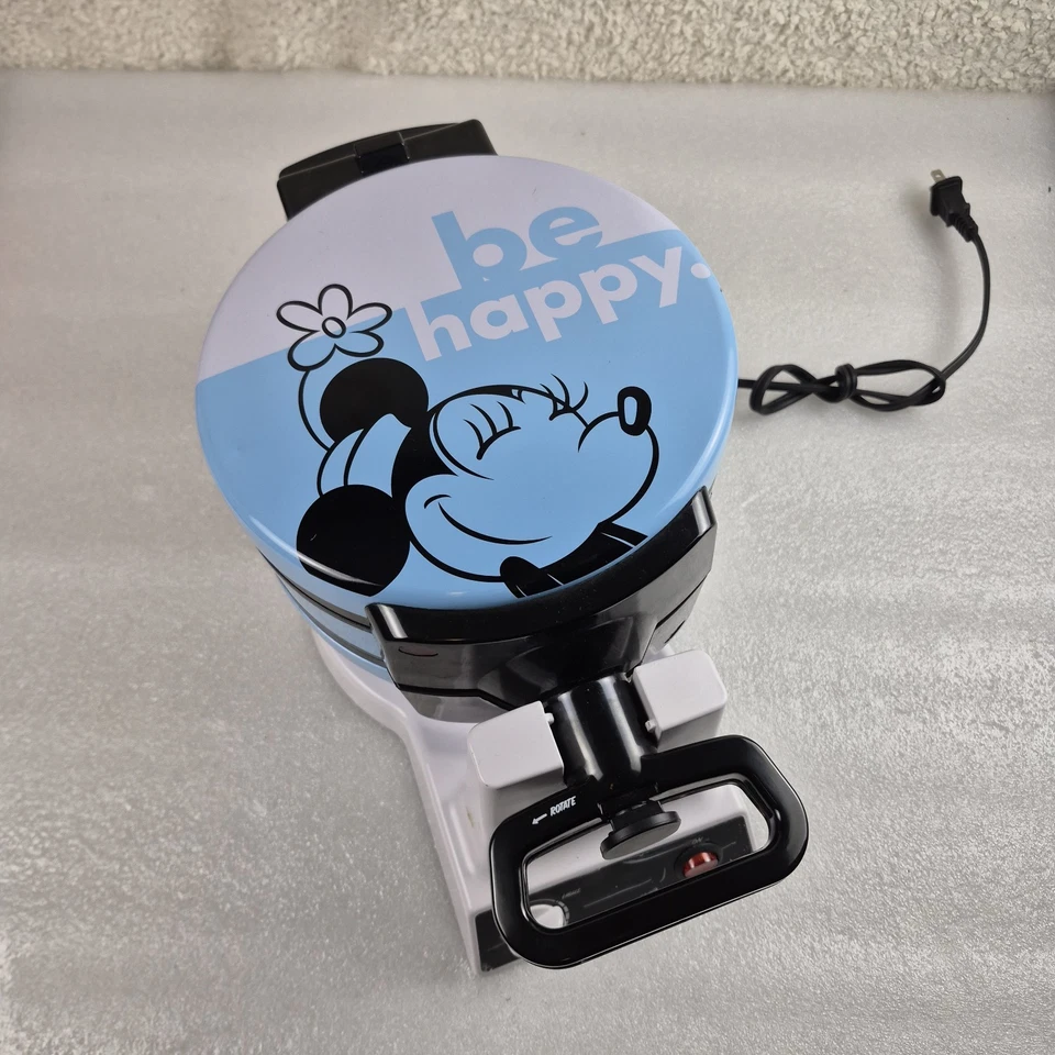 Disney MIC-64 Mickey & Minnie Gofrera Doble Abatible 1400W Molde Placas Probadas Foto 1 de 4