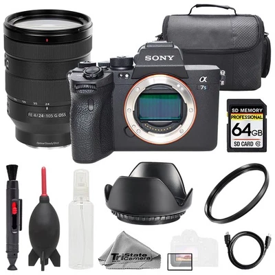 Sony a7S III + FE 24-105 мм f/4 G OSS объектив + 64GB + сумка + УФ-фильтр - базовый комплект - Изображение 1 из 4