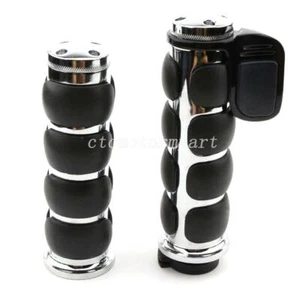 1" Handlebar Hand Grips For Suzuki Intruder Volusia VS VL 700 750 800 1400 1500 - Picture 1 of 6