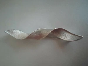 Vintage ART C Silver Spiral Loop Lapel/Pin/ Brooch Signed/Stamped Retro Comstume - Picture 1 of 3